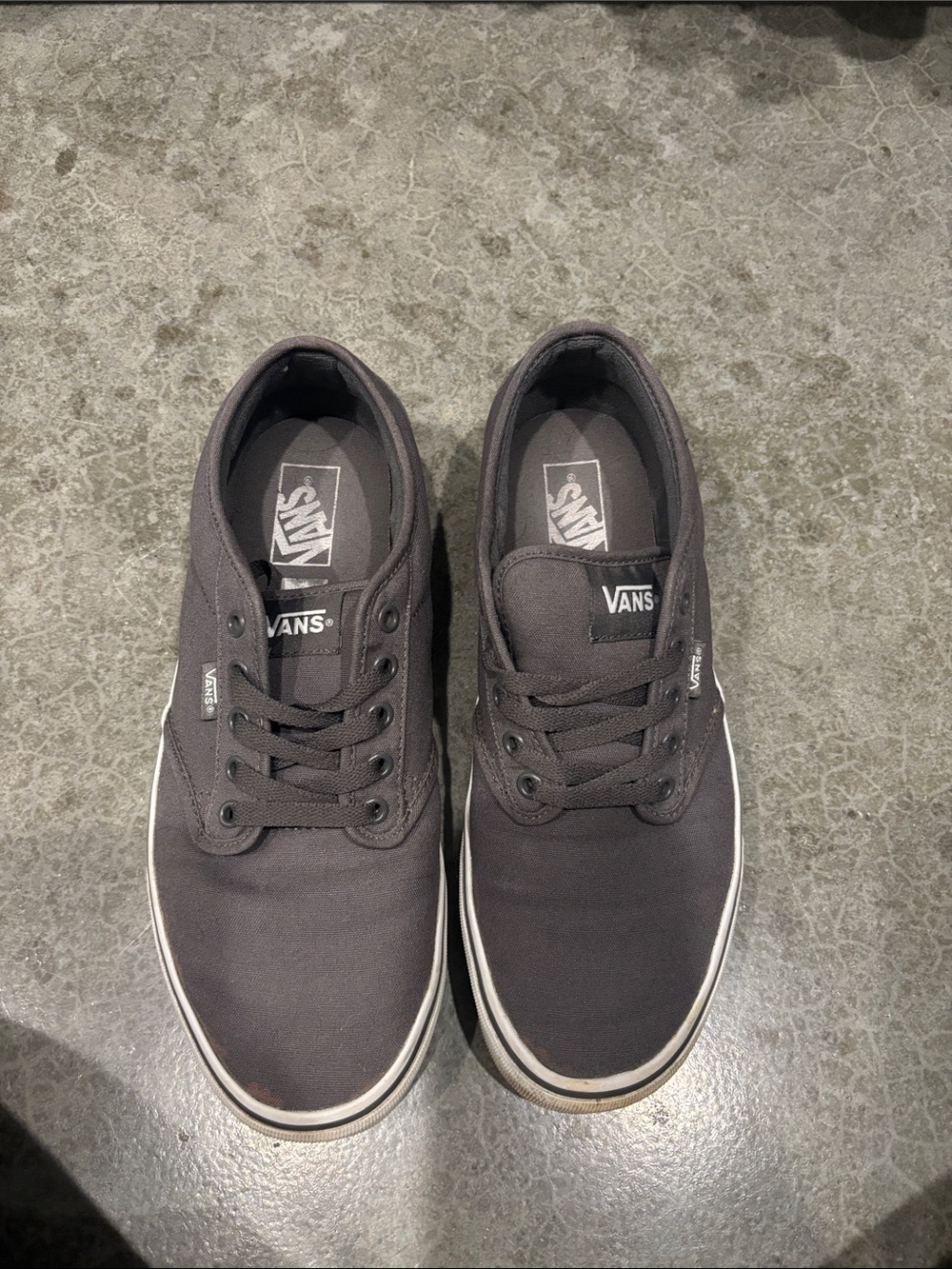 Vans Black Low-Top Canvas Sneakers